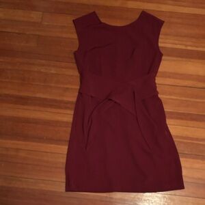 LOFT Burgundy Mini Dress